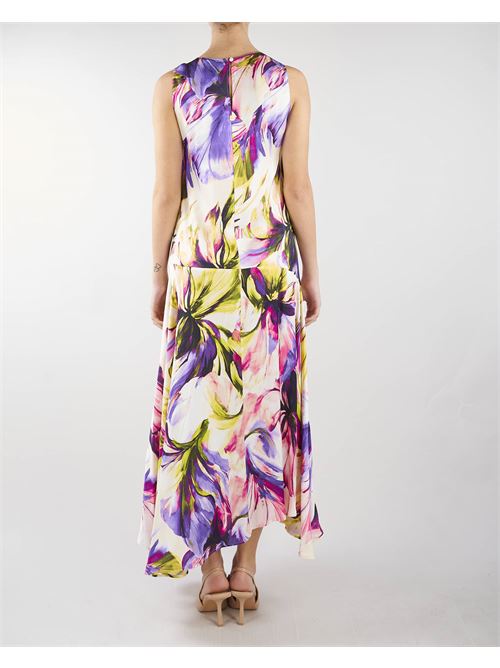 Asymmetric midi dress with maxi flowe print Manila Grace MANILA GRACE |  | A296VSMA275